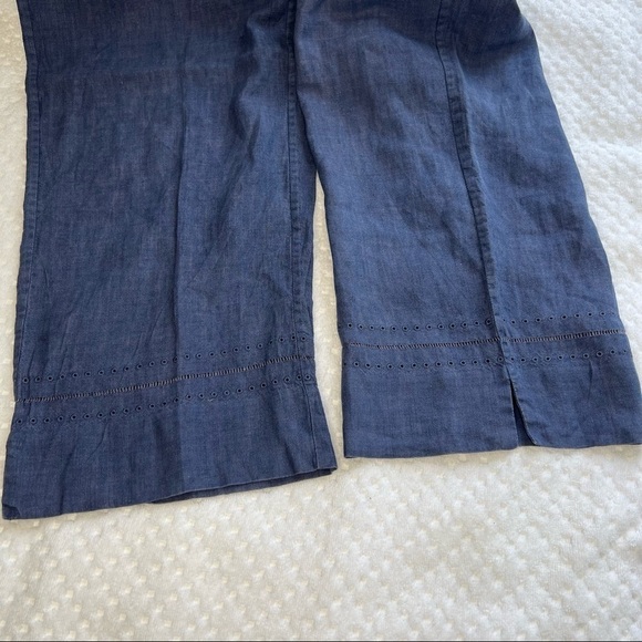 Woman’s 100%Linen Straight Leg Pants . Size L. - Picture 6 of 7